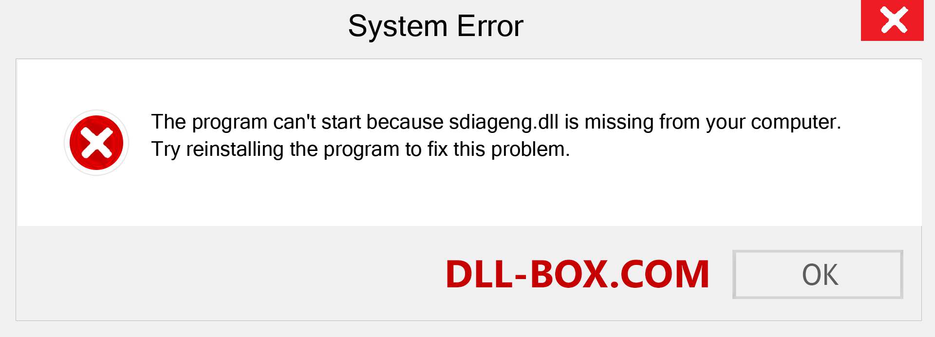  sdiageng.dll file is missing?. Download for Windows 7, 8, 10 - Fix  sdiageng dll Missing Error on Windows, photos, images